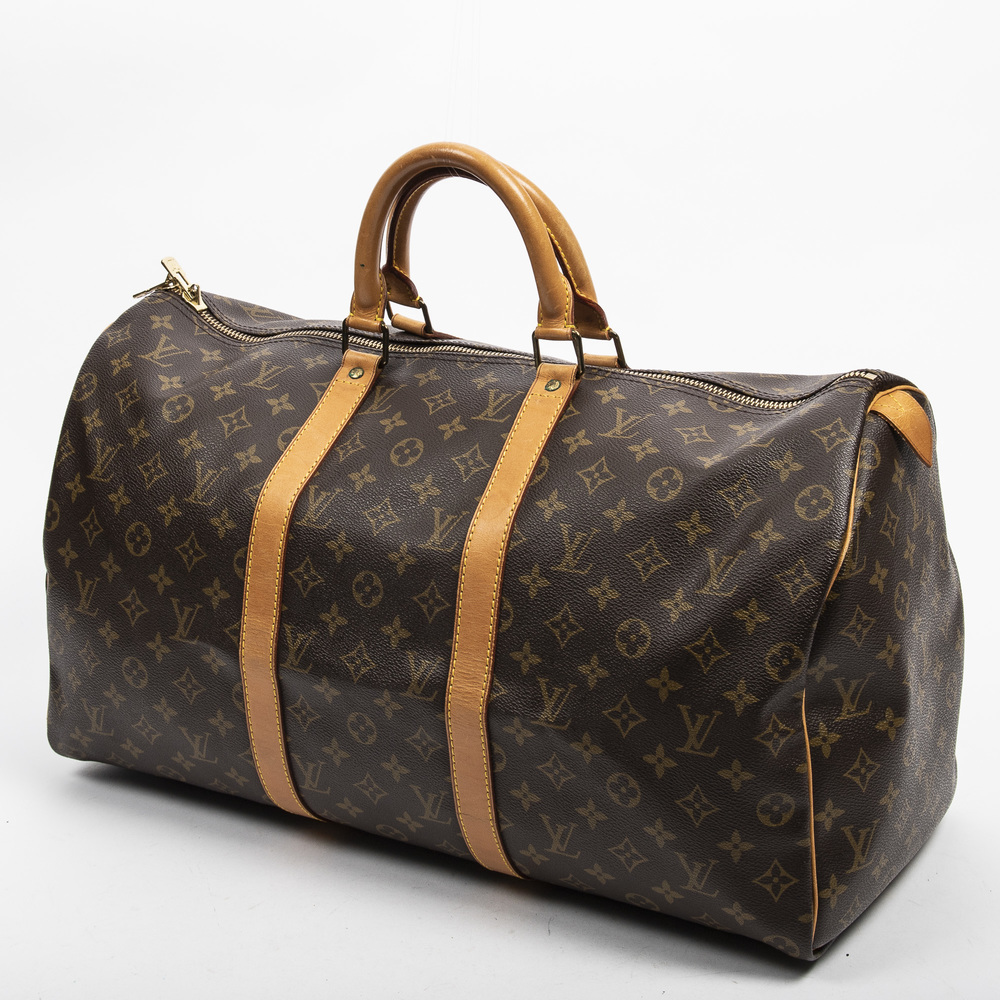 Louis Vuitton Keepall 50 in Brown Monogram Canvas - Picture 2 of 7